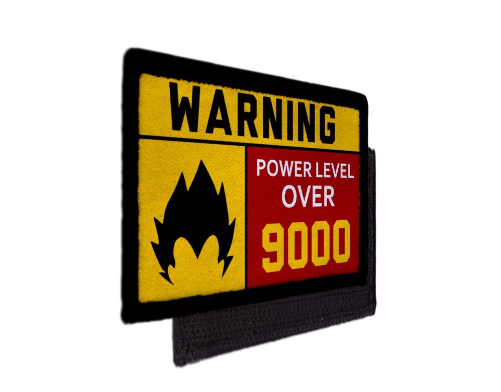 Power Level 9000 Patch Dragon Skull Ball Patch Army Morale Hook [sub]