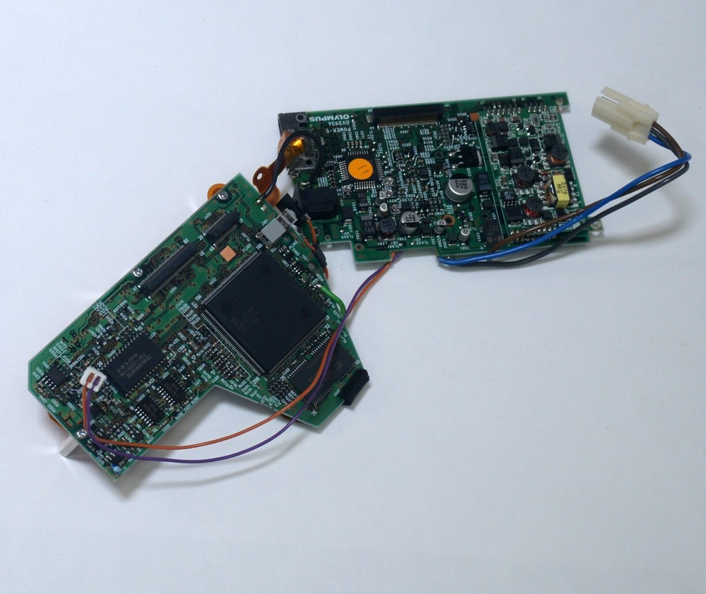 Olympus DP10 #DV3934 Power-5 System Boards Card Reader Microscope Camera Parts