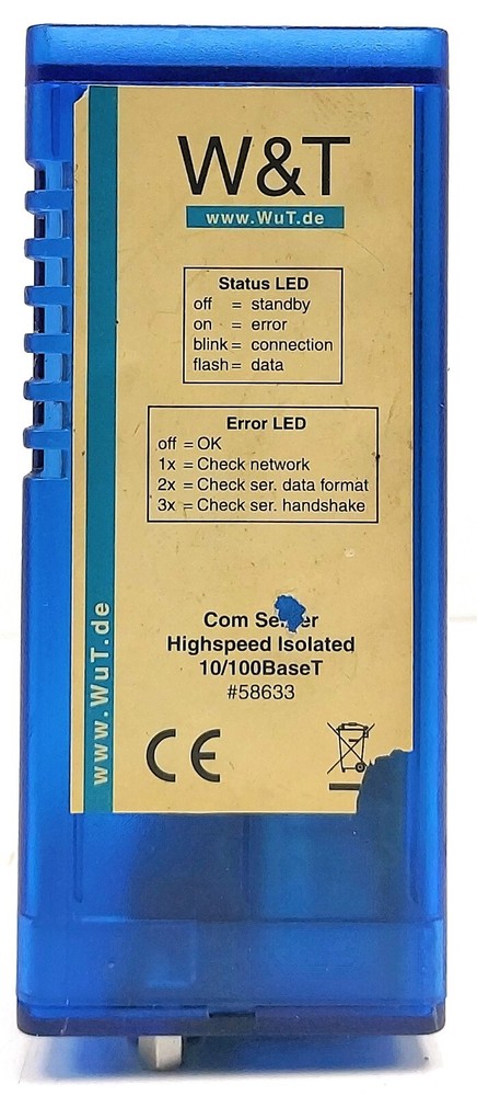 WuT Com-Server High Speed Isolated 10/100 BaseT 58633