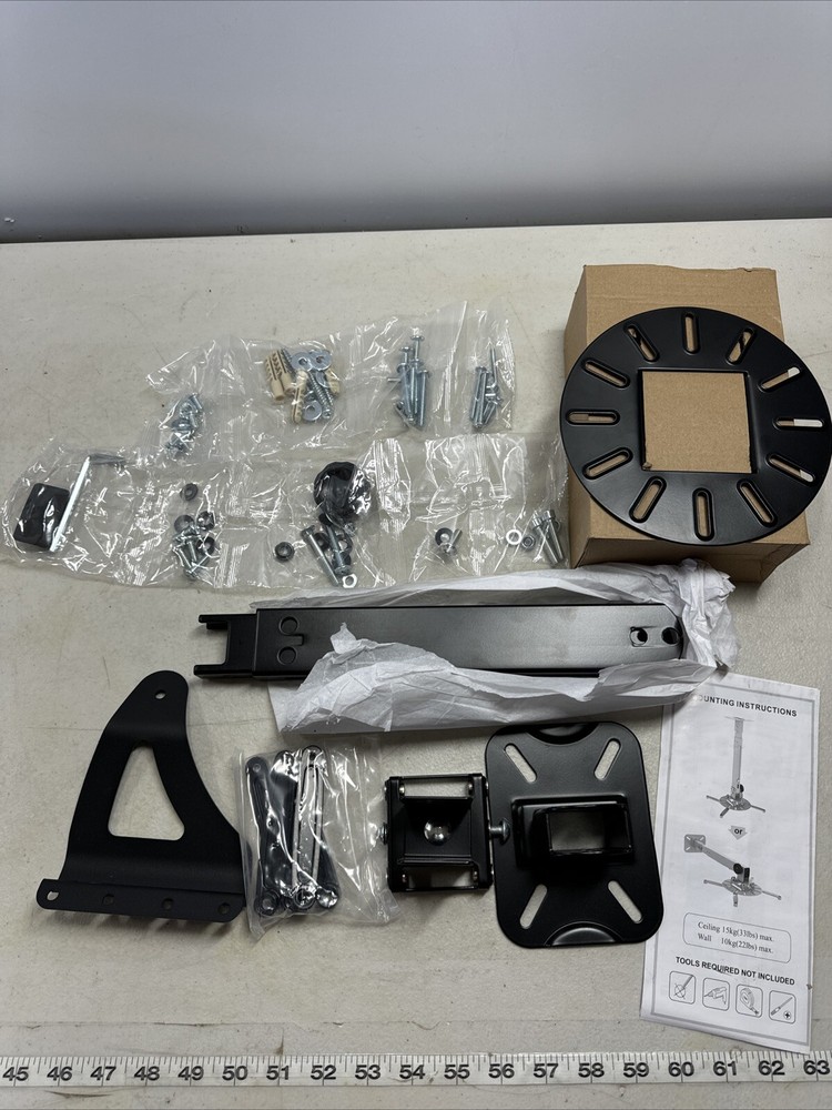 Universal Projector Ceiling Mount Wall Bracket Holder Fit Flat or Sloped Ceiling