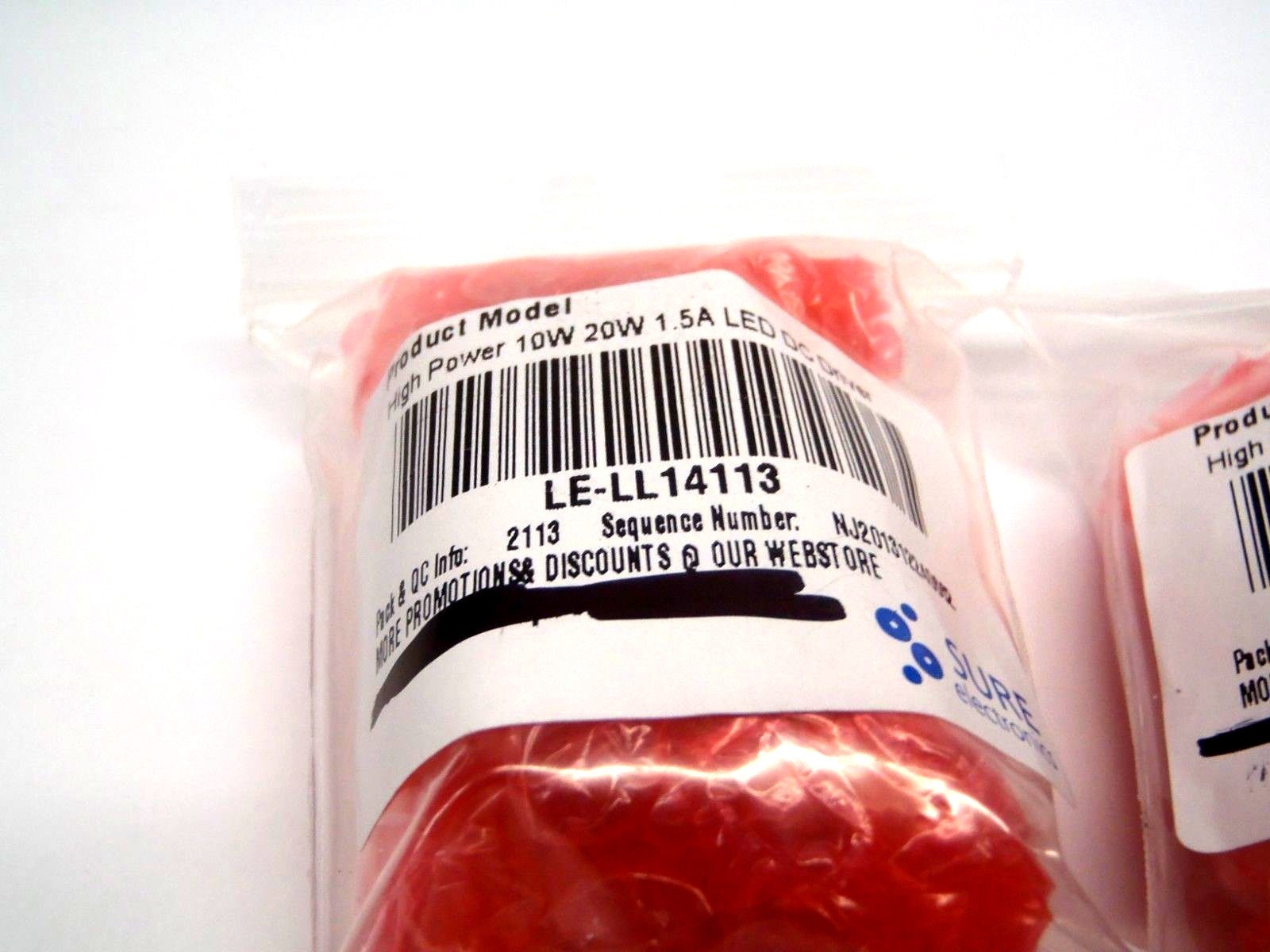 Sure Electronics LE-LL14113 High Power LED DC Driver 10W,20W 1.5A LOT OF 2