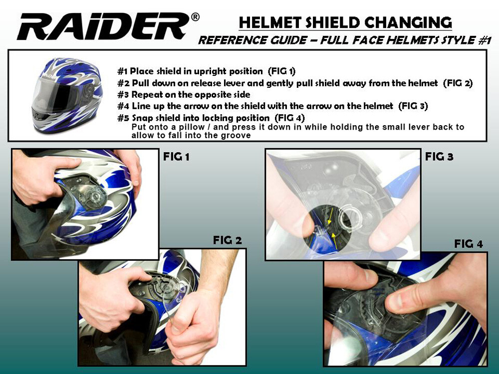 Raider Replacement Shield Works with 55-568 & 26-683 Full Face Helmets
