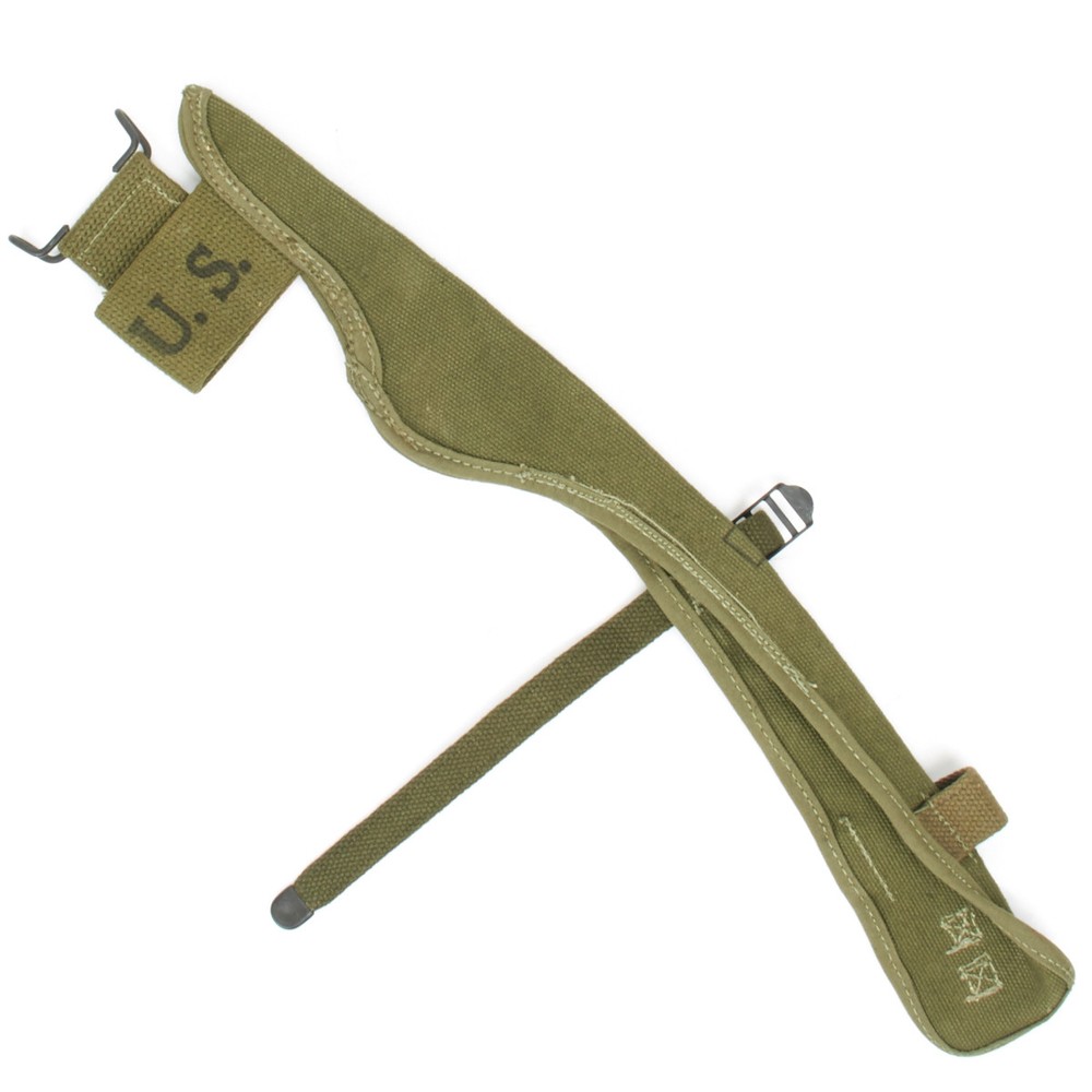 Original U.S. WWII M-1910 Canvas Pick Mattock Axe Cover / Carrier