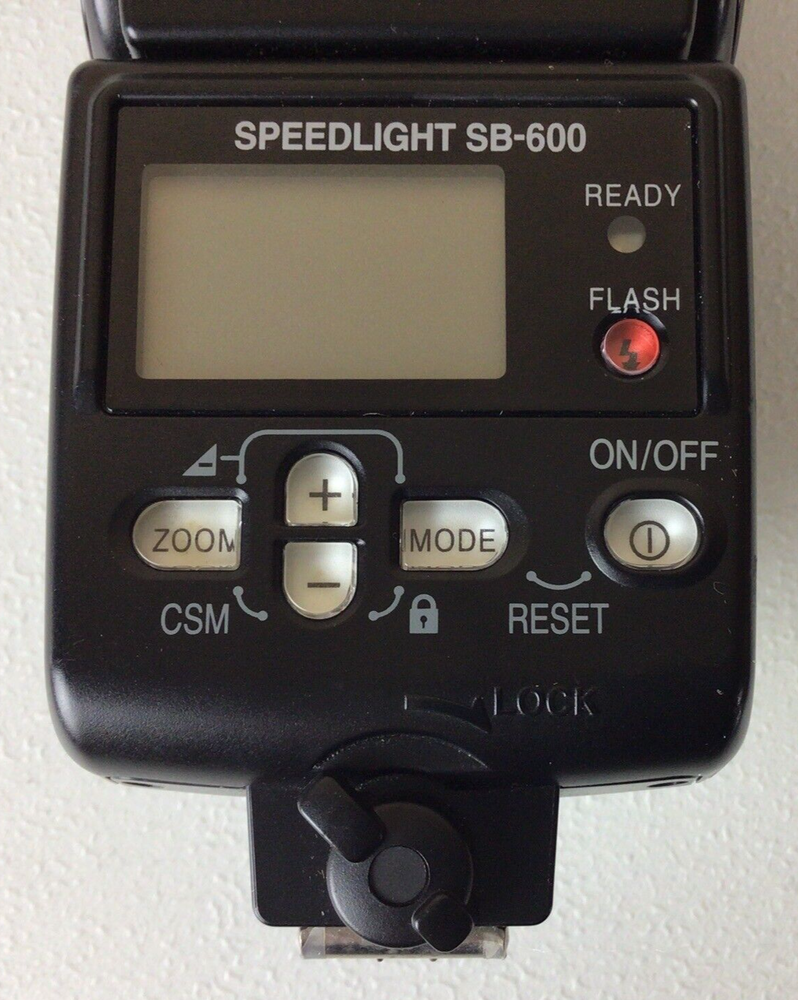 Nikon Speedlight SB-600 Shoe Mount Flash Tested Working