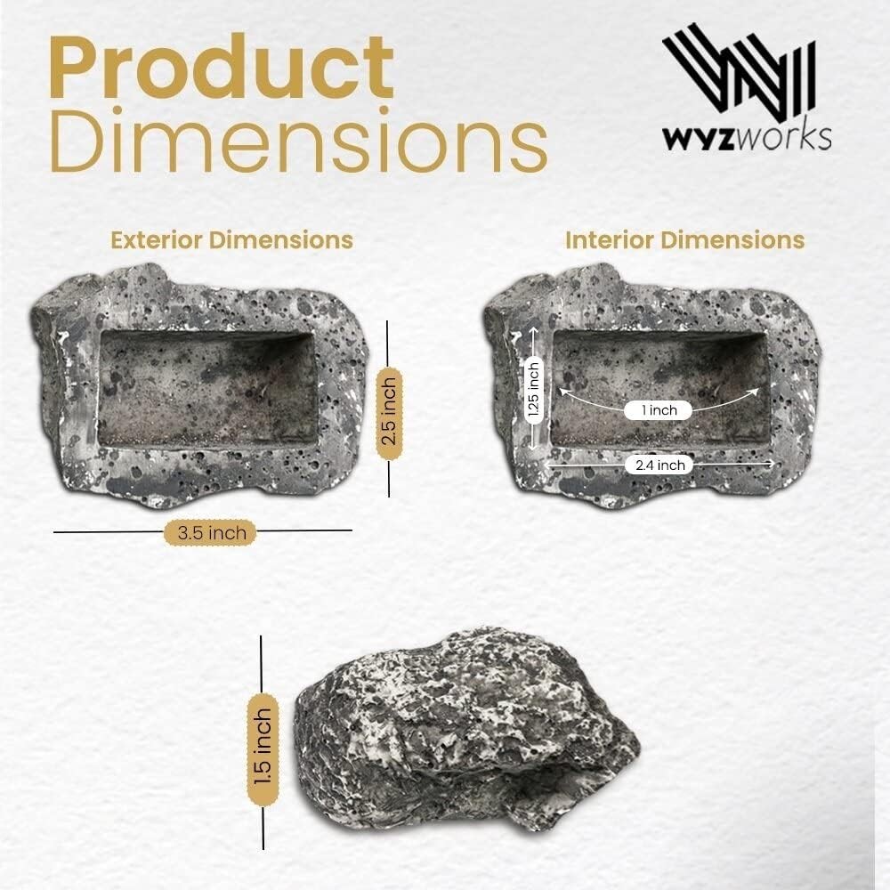 Hide a Key Rock Key Holder