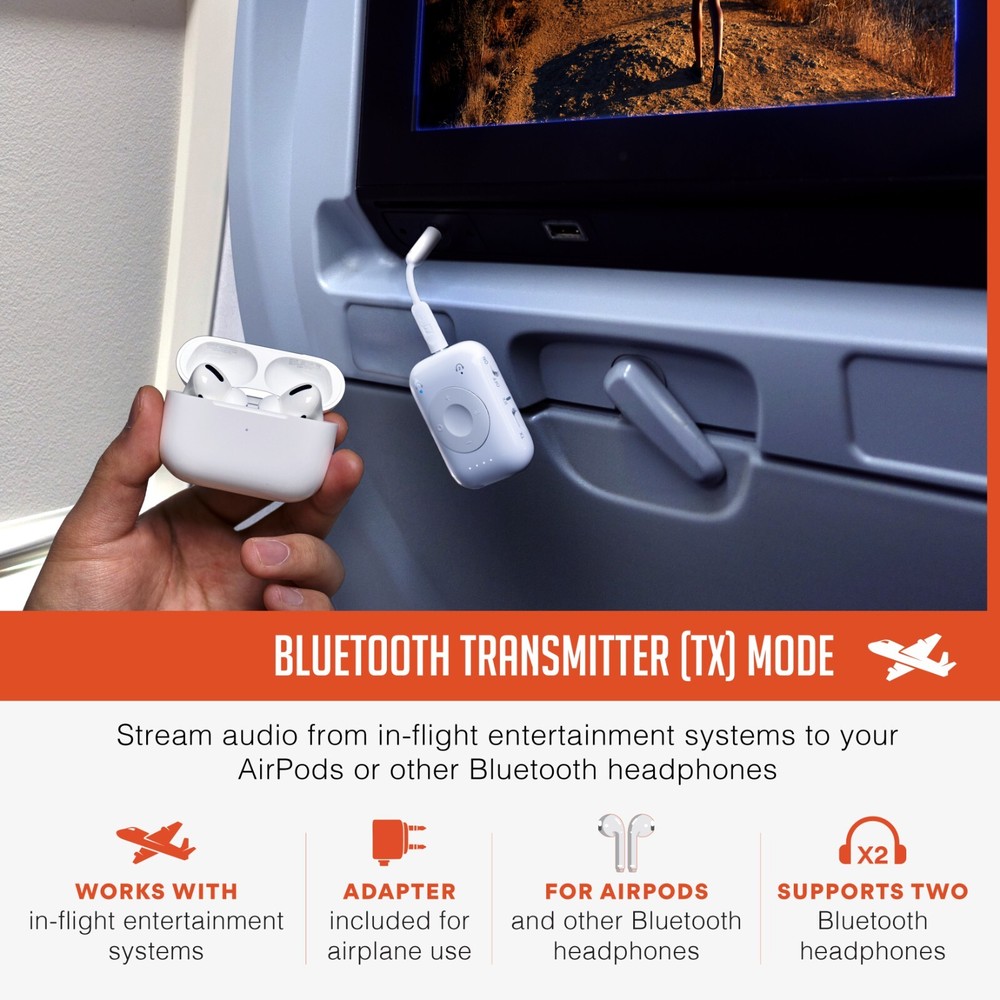 MEE audio Connect Air Pro Bluetooth Wireless Audio Transmitter & Receiver 2-in-1