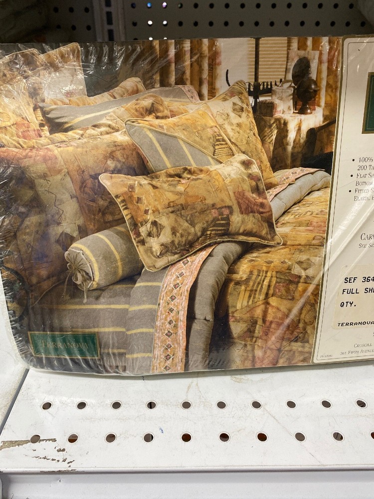 Croscill Terranova 100% Combed Cotton Full Sheet Set SEF 3648 Multi