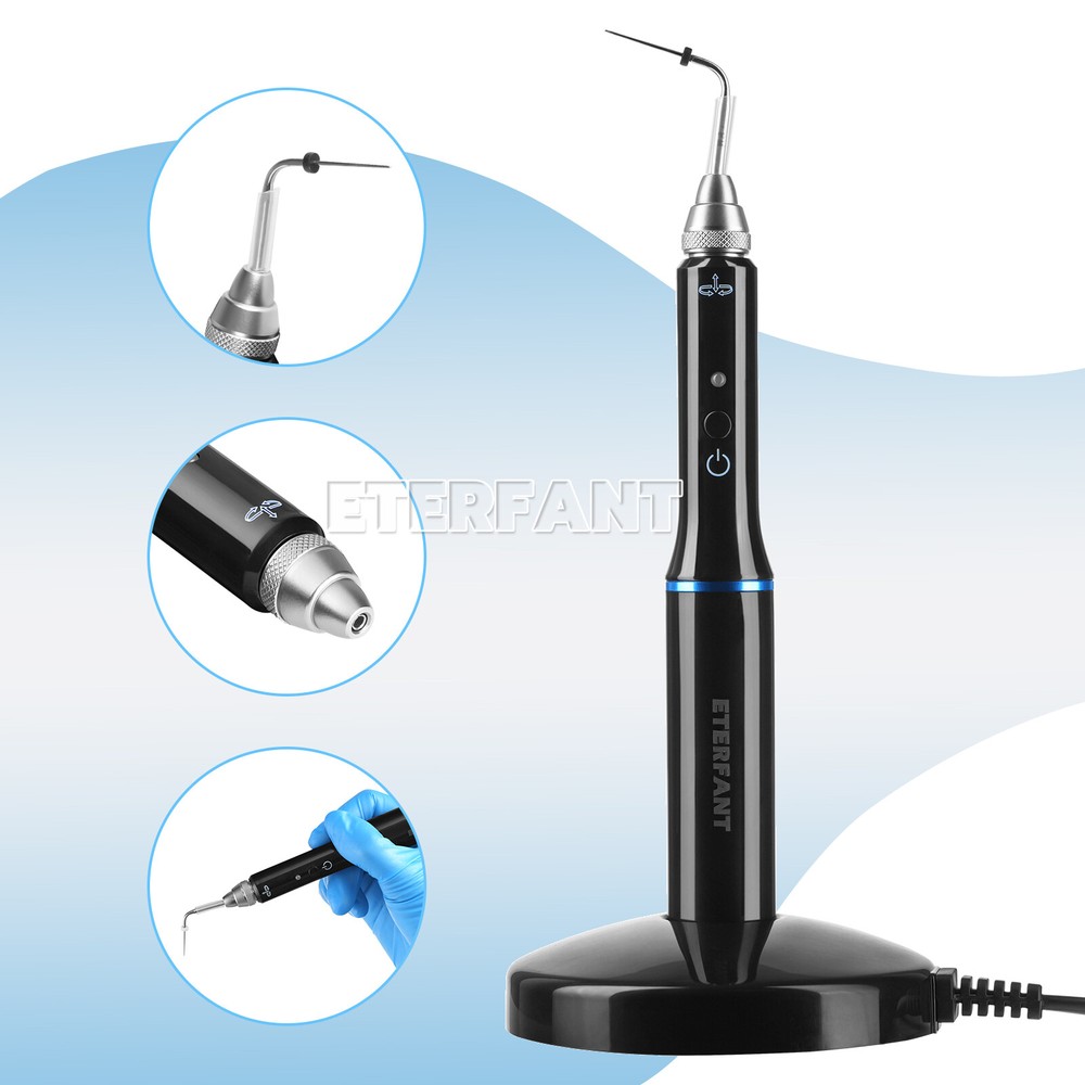 ETERFANT Dental Gutta Percha Obturation System Wireless Endo Heated Pen+2Tips