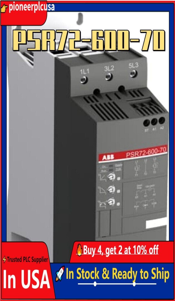 1pc ABB PSR72-600-70 Soft Starter 72A