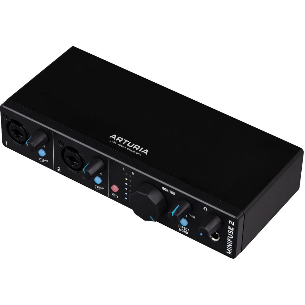 Arturia MiniFuse 2 Portable USB Type-C Audio/MIDI Interface (Black)