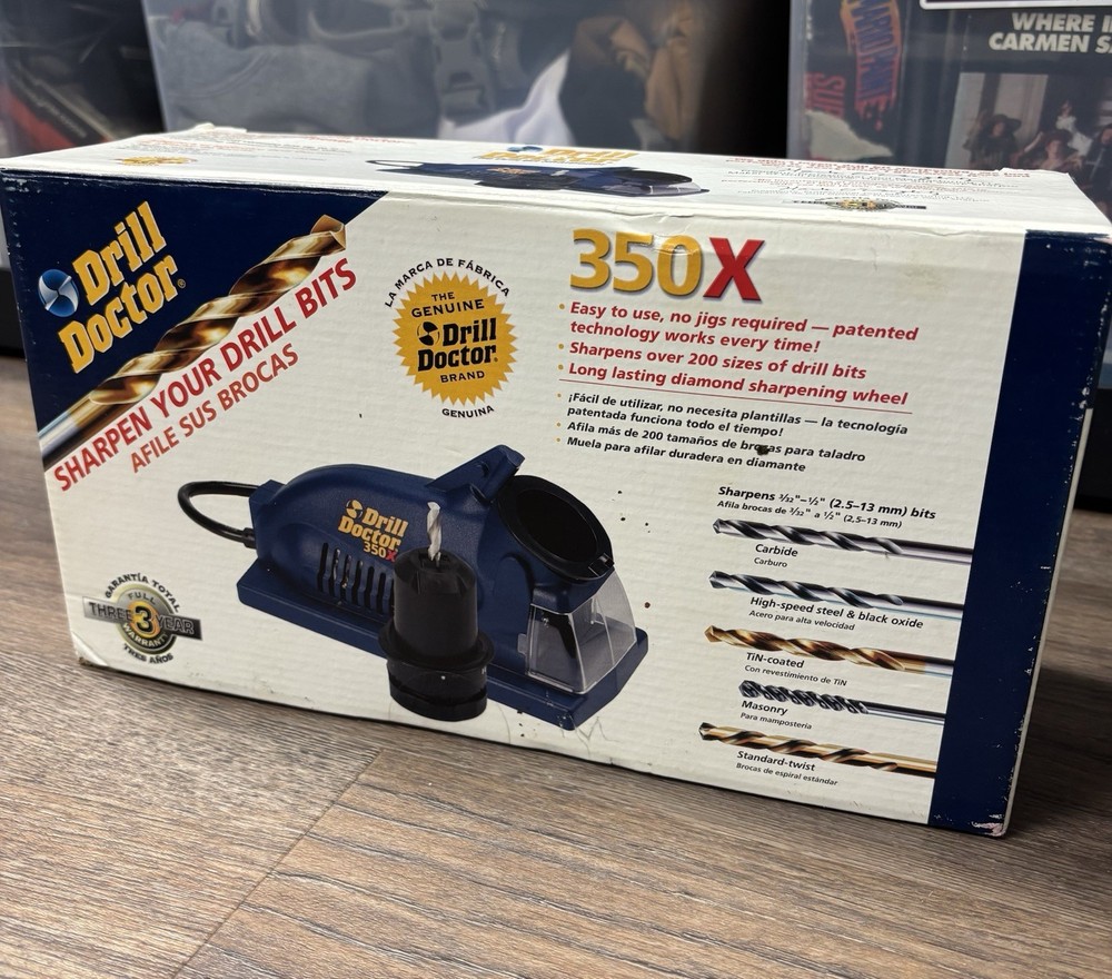 Drill Doctor 350X  Electric Drill Bit Sharpener w/ Box UNTESTED