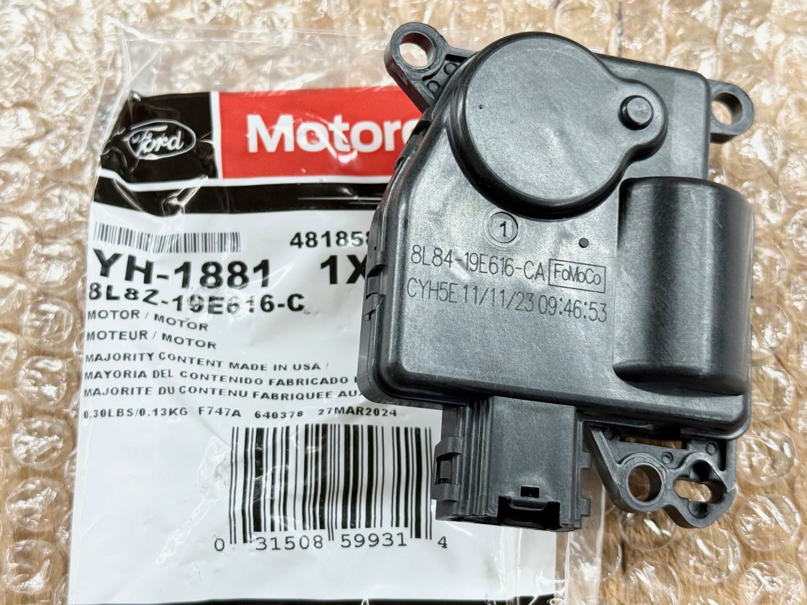 FRONT HVAC MODE ACCUATOR OEM MOTORCRAFT FORD F150 EXPEDITION NAVIGATOR YH1881