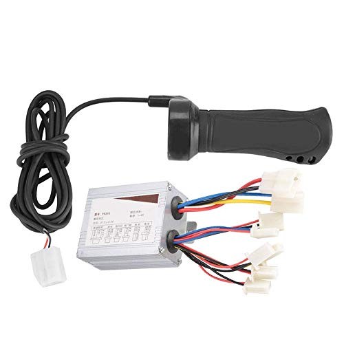 Brushed DC Motor Speed Controller, Smooth Adjustable Throttle Grip for Scooter