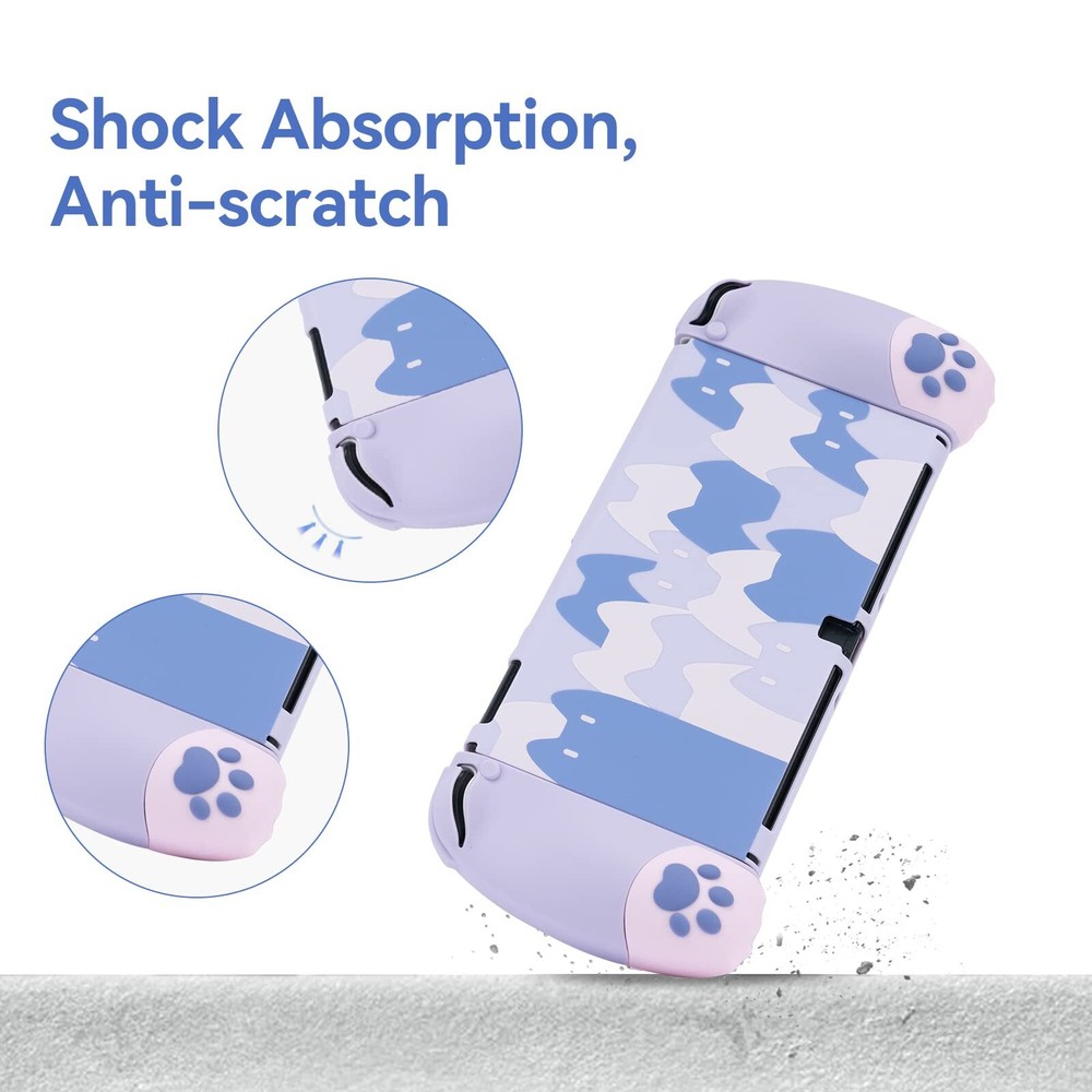 GeekShare Nintendo Switch Oled Protective Case Shell Cat Jo Jo Ergonomic Design