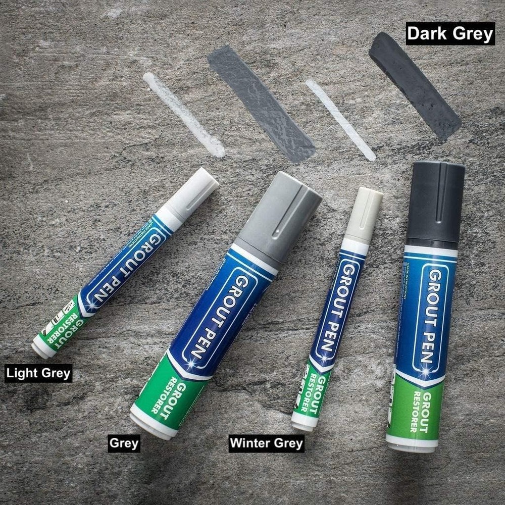 Transform Grubby Grout with Dark Grey Paint Marker - 7mL for Easy Touch-Ups