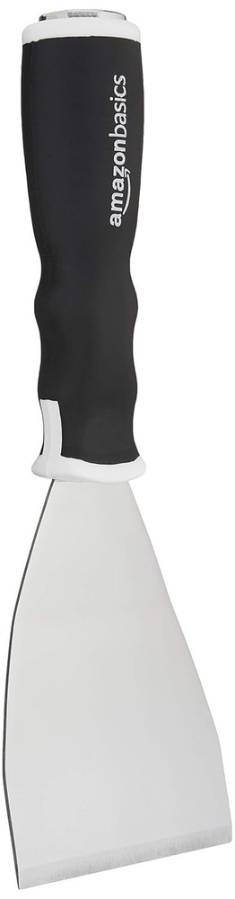 Amazon Basics Soft Grip Bent Scraper 3" with Pole Socket & Hammer End for Paint