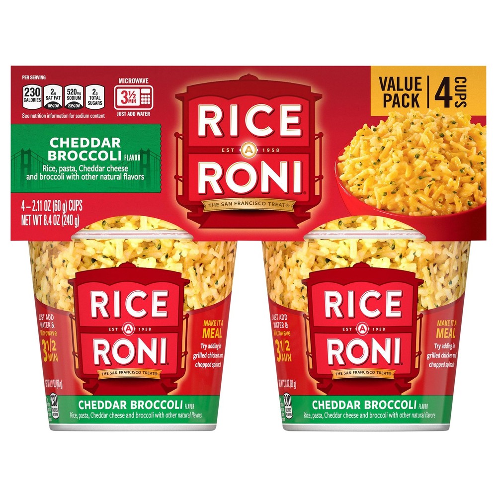 RiceARoni 4pk CupsCheddar Broccoli
