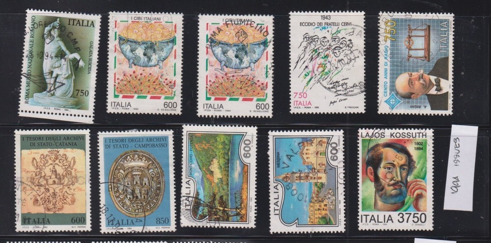 Italy 1994 Issues x 10 Used