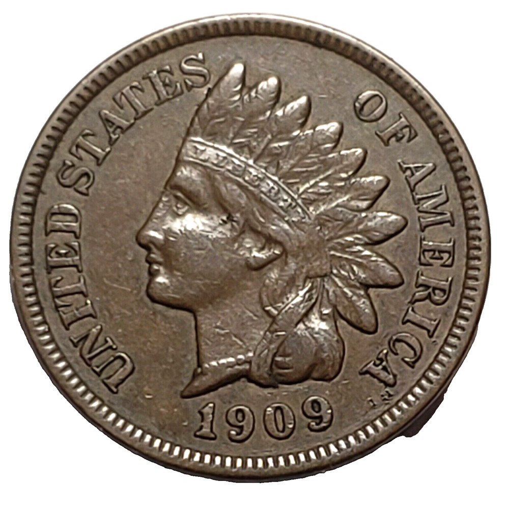 1909 Indian Head Cent Strong LIBERTY