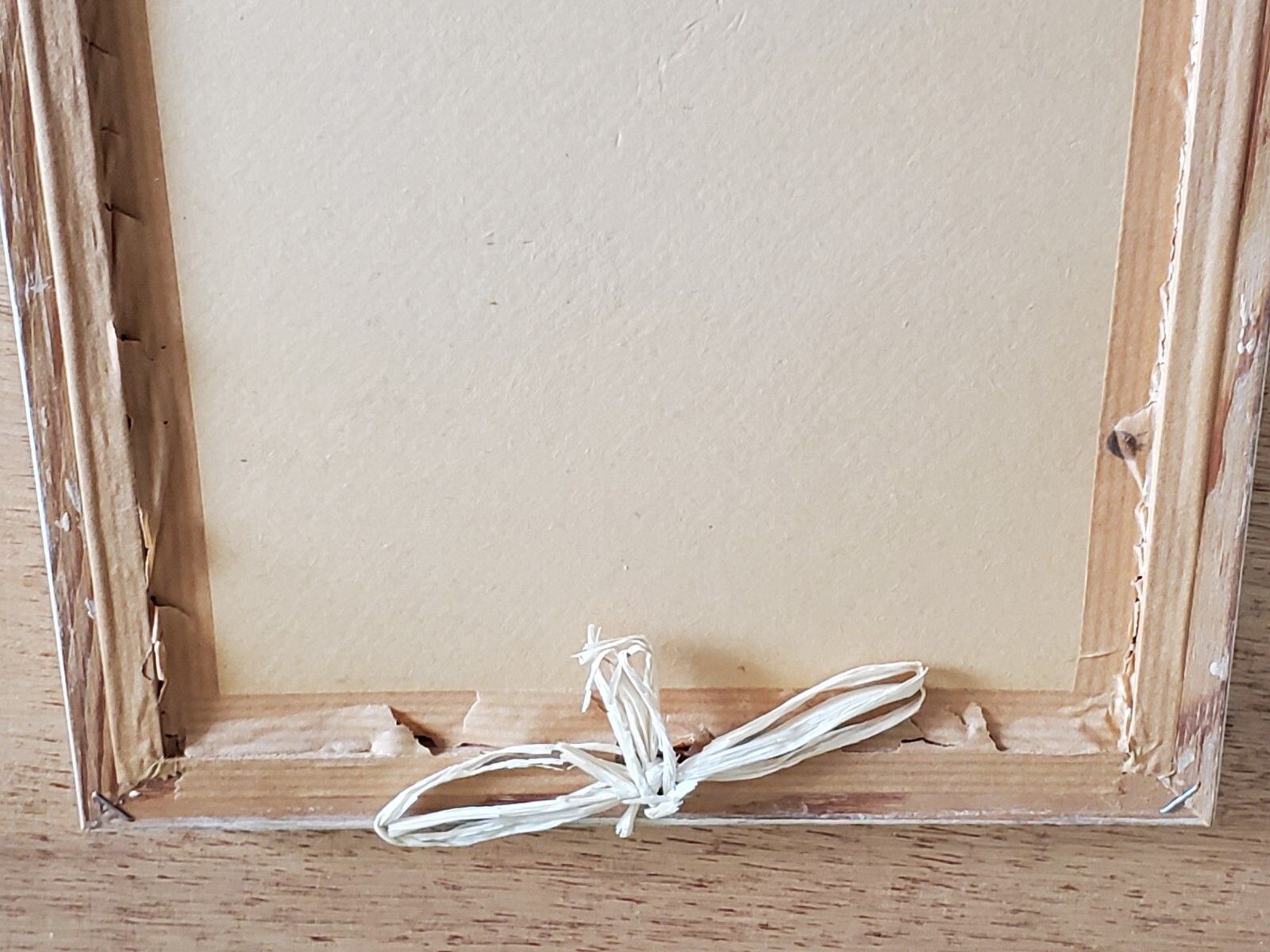 Mountain Scene Church Wall Art Hanging Decor Unsure Unusual Vintage Bamboo Inlay