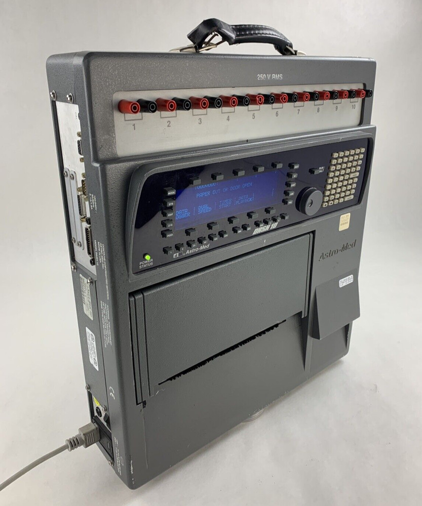Astro-Med Dash 10 250v RMS Data Logger Powers On