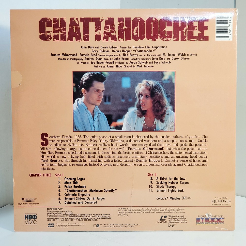 Chattahoochee (Laserdisc, 1990) Sealed