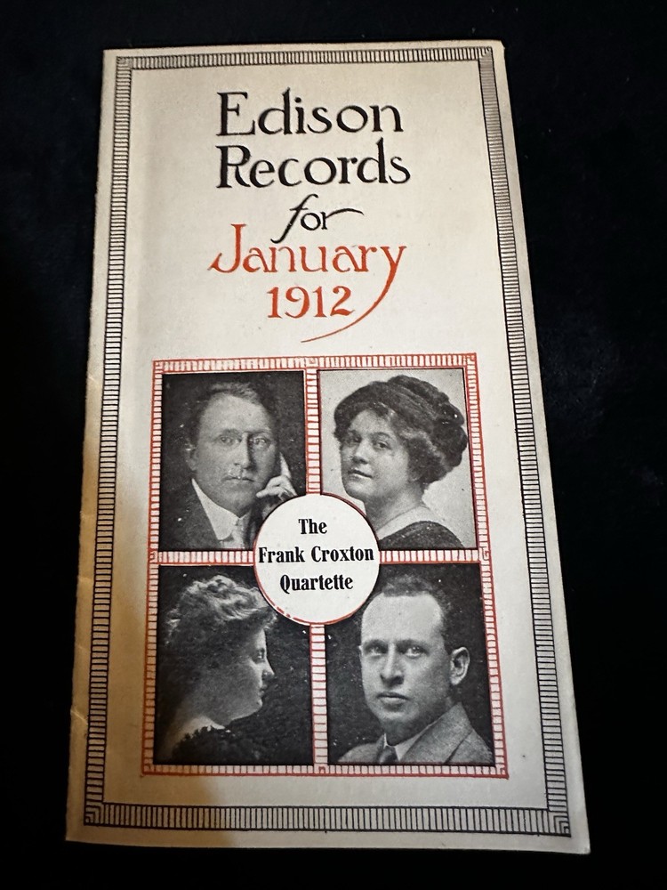 Edison Records Brochure 1912