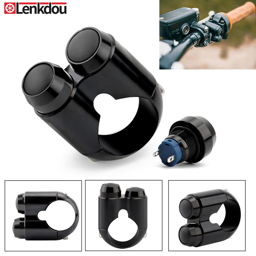 1" Handlebar Switch Turn Signals Horn Control For Harley Touring Softail Chopper