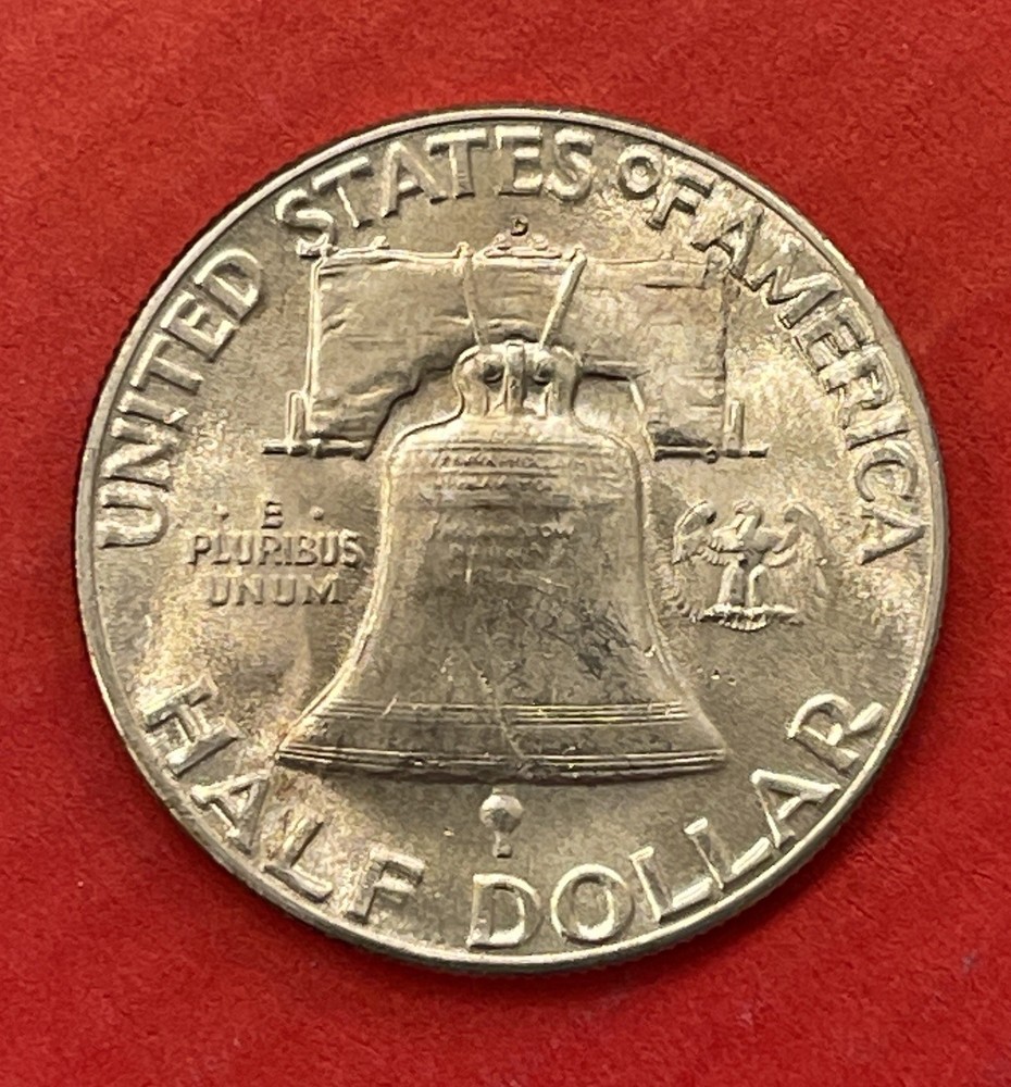 1948 D Franklin Silver Half Dollar, Choice to Gem Uncirculated.