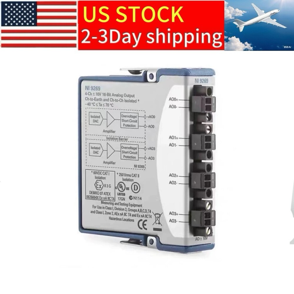 National Instruments NI 9269 cDAQ Analog Output Module new in box