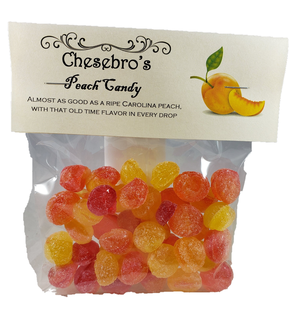 Peach Hard Candy Drops 4.5 Ounces