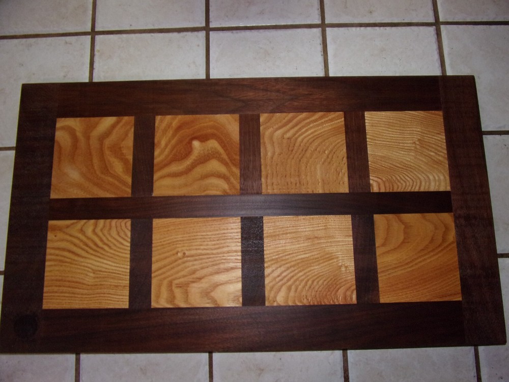DECORATIVE CHARCUTERIE CUTTING BOARD SOLID WALNUT & HONEY LOCUS WEDDING HANDMADE