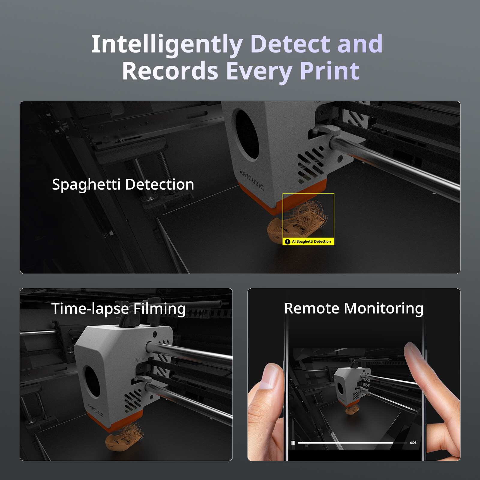 【Refurbished】 ANYCUBIC Kobra S1 3D Printer CoreXY 600mm/s Multicolor Printing