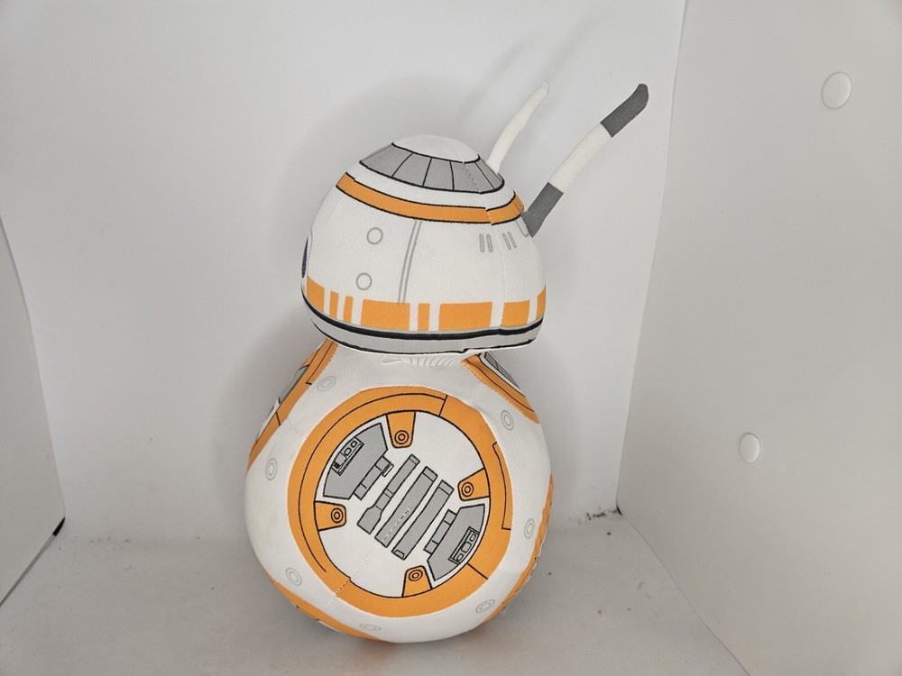 Disney Star Wars BB8 Interactive Plush Tested Working Orange White Used Conditio