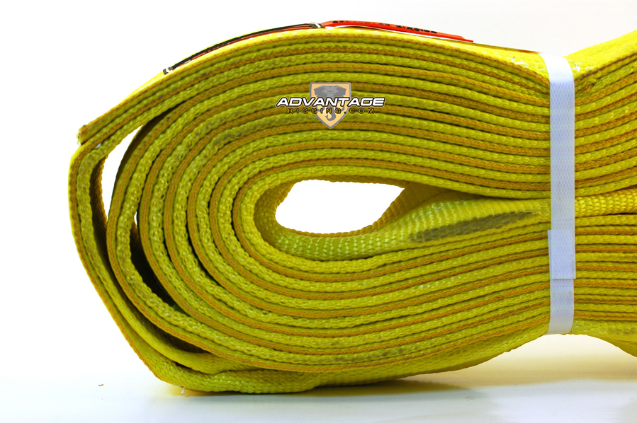 EE2-904 X20FT Nylon Lifting Sling Strap 4 Inch 2 Ply 20 Foot Feet USA MADE
