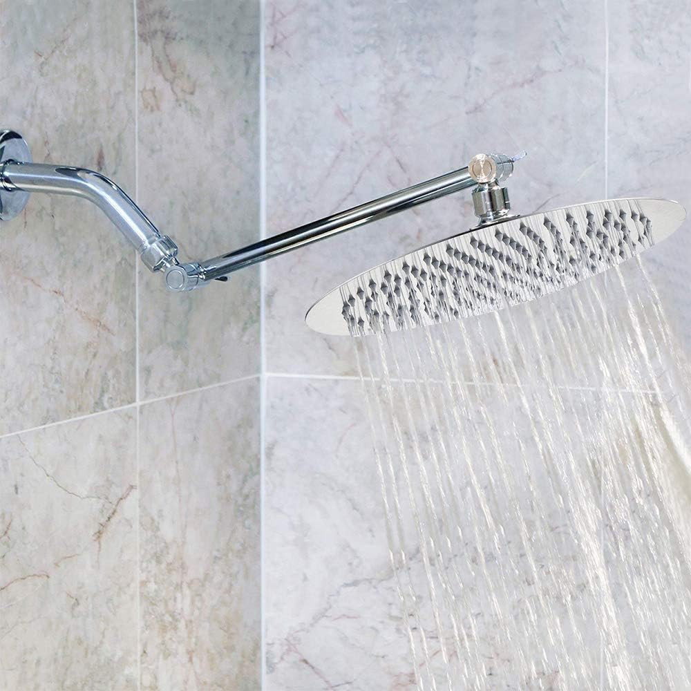 Rain Shower Head, Ultra-Thin Design-Pressure Boosting, Awesome Some Experienc...