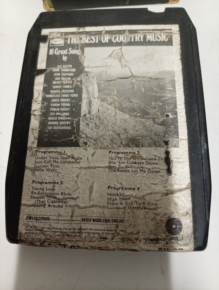 8 track tapes joblot Untested