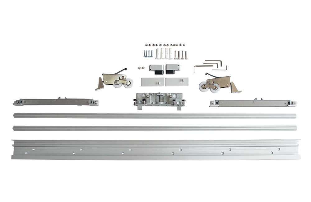Soft Closing Interior Wall Mount Hidden Track Floating Sliding Door Hardware
