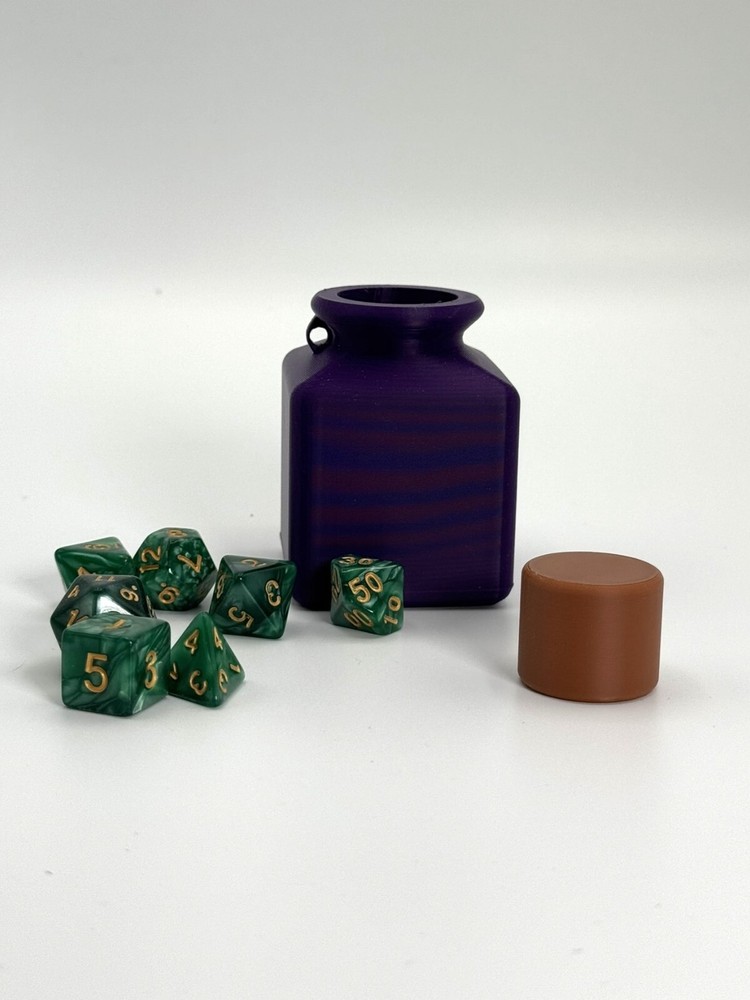 Potion Bottle Dice Storage Container – Unique Dice Holder for DND, Tabletop RPG