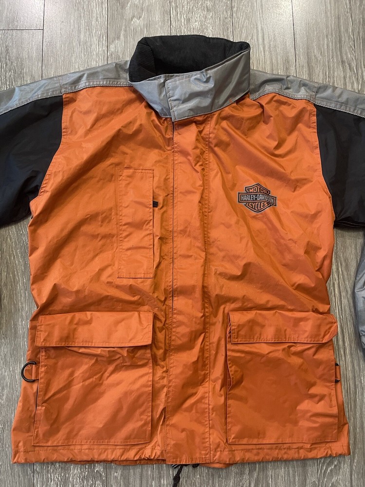 Womens/Men Reflective Harley Davidson Rain Jacket Size Small