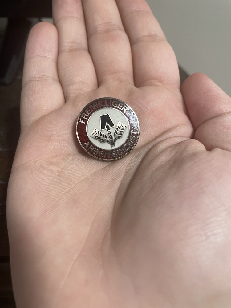 WW2 German Freiwilliger Arbeitsdienst Pin