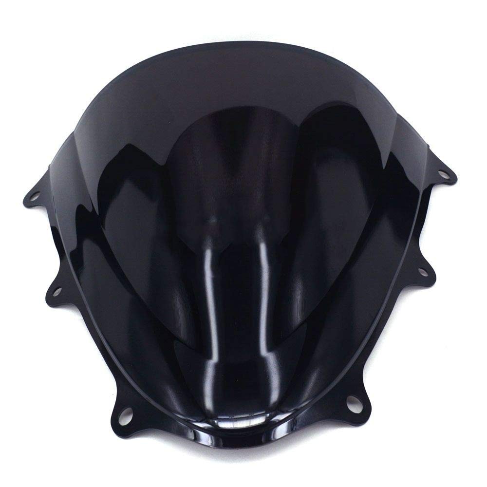 GSX-R600 Windscreen Double Bubble Black 2011-2016 ABS Plastic