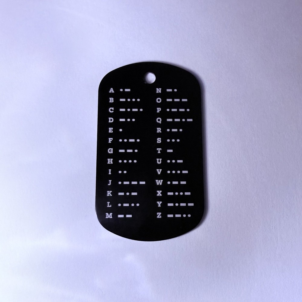 Morse Code Keychain Chart Ham Radio
