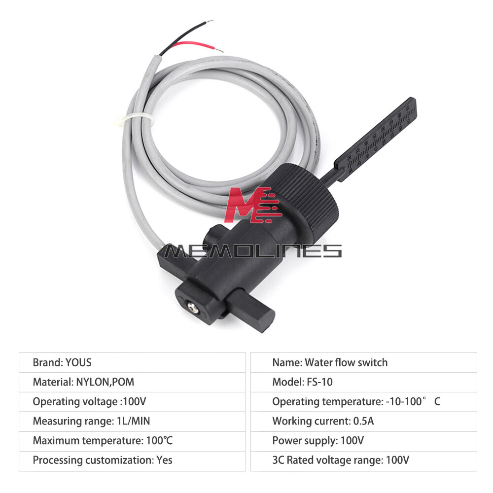 1L/MIN Water Level Control Float Level Switch Water Flow Detector Level Sensor