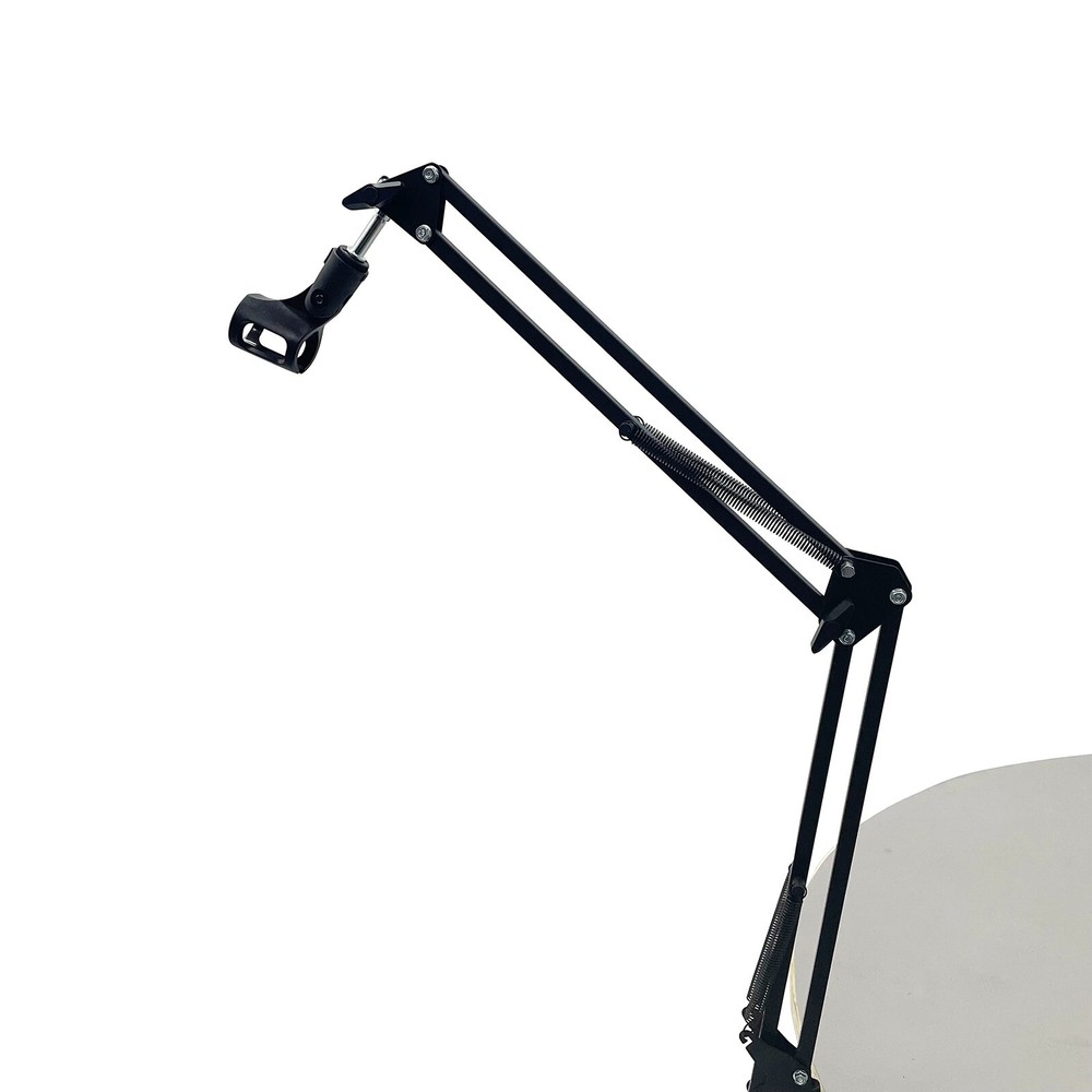 Microphone Stand Suspension Arm Mounting Bracket Black for Studio Broadcast