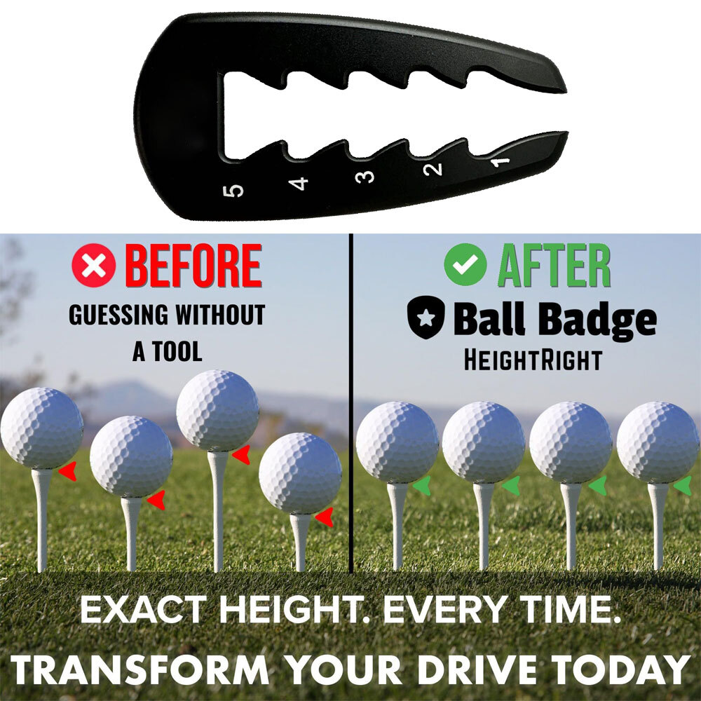 Golf Tee Height Tool Adjustable,Quick Adjust Adjust Golf Tee Tool TR