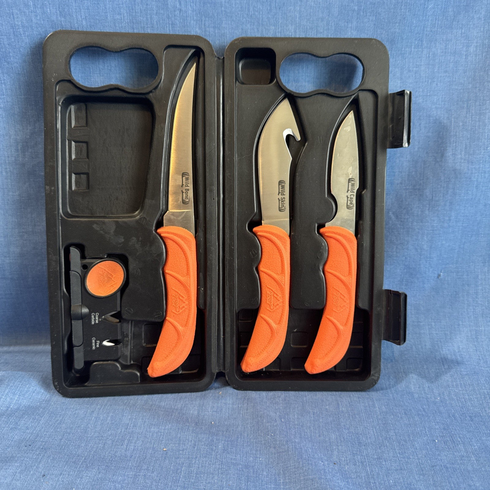 Wild Bone Skin Cape Knife Set Elk Deer Bear Hunting Wild-lite Outdoor Edge