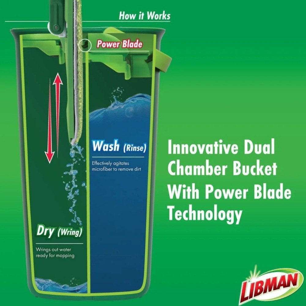 Libman Rinse 'n Wring Microfiber Mop System