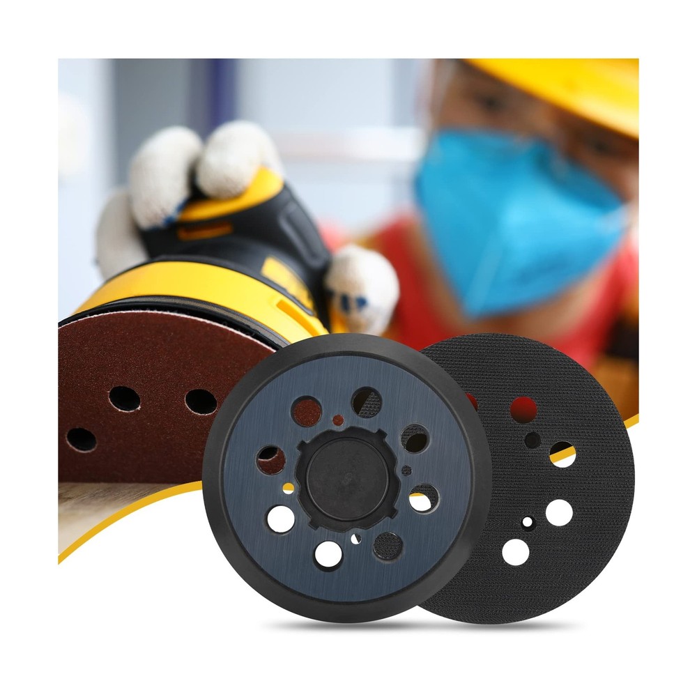 Sander Pad Replacement for Dewalt, 2 Pack 5" 8 Hole Hook and Loop Orbital San...