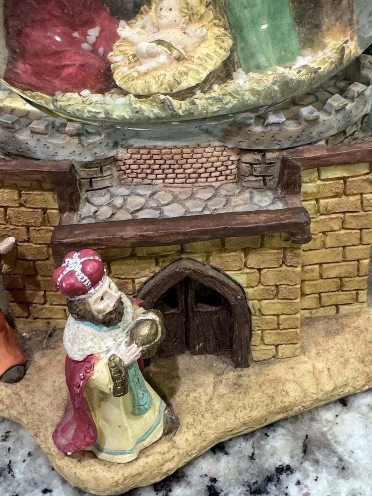 Vintage Nativity Musical Snowglobe